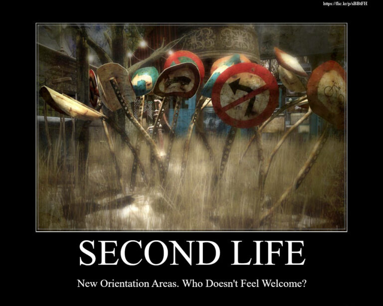 Second Life Meme - Orientation Areas